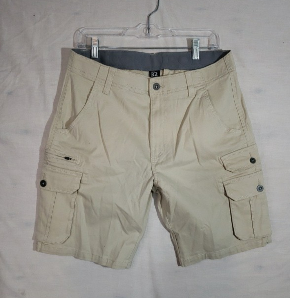 New IRON CO. Men's Stretch Waist Flat Front Shorts sz 32